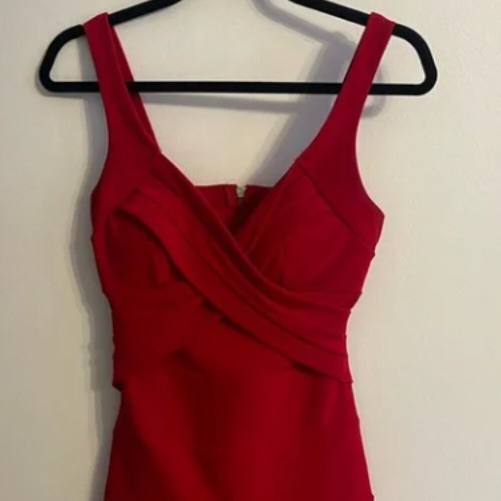 Red Sleeveless Muscle Tee